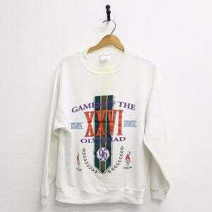 Vintage Atlanta Georgia USA 1996 Olympic Sweatshirt Large